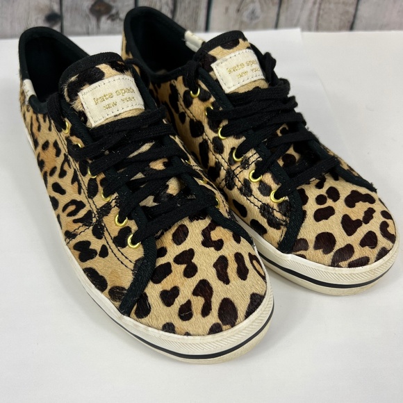 KEDS BY KATE SPADE Shoes - KEDS BY KATE SPADE NEW YORK KICKSTART LEOPARD SKIN SNEAKER SIZE 7